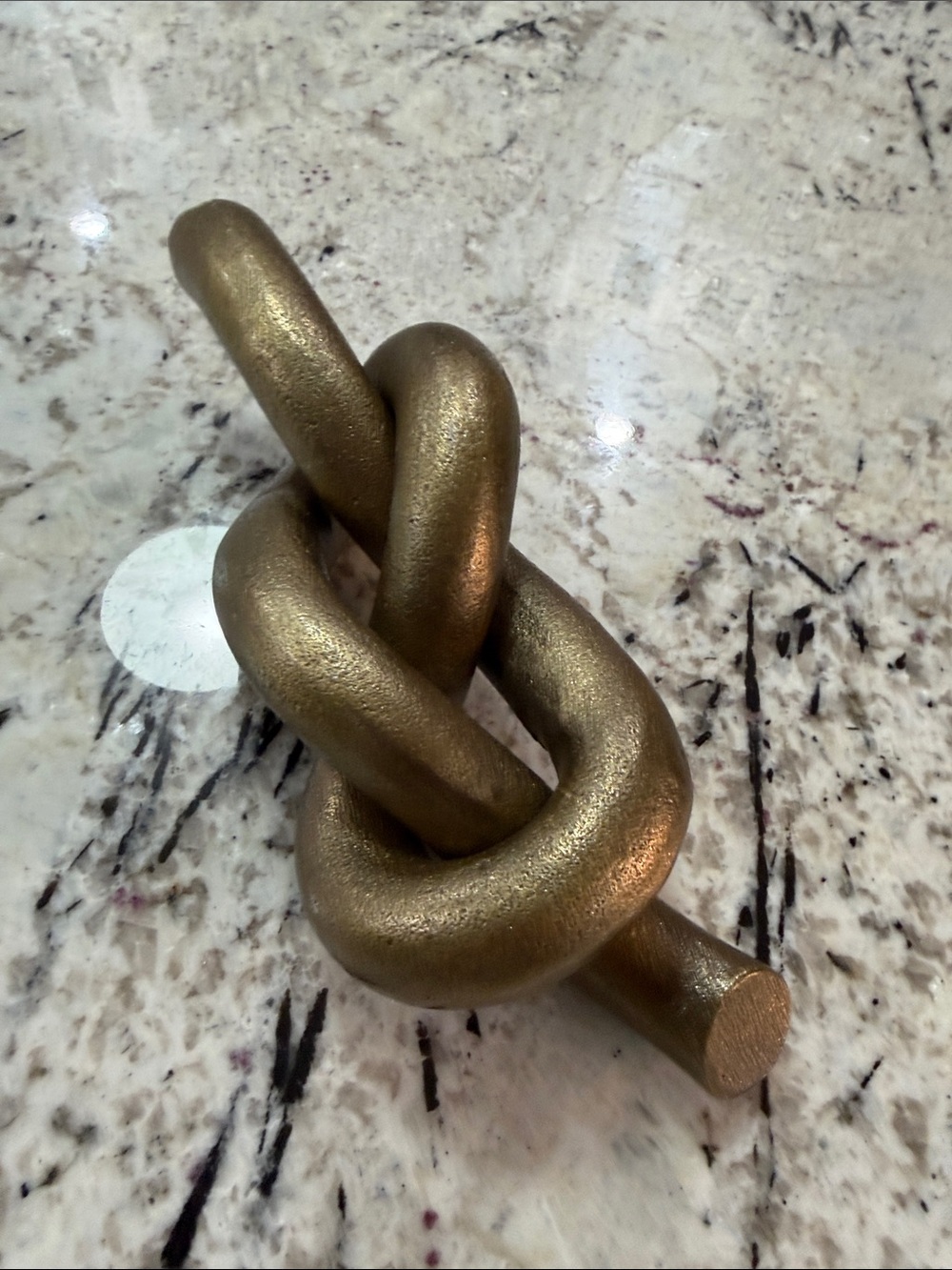 Threshold Metallic Gold Twisted Knot Sculpture Studio McGee